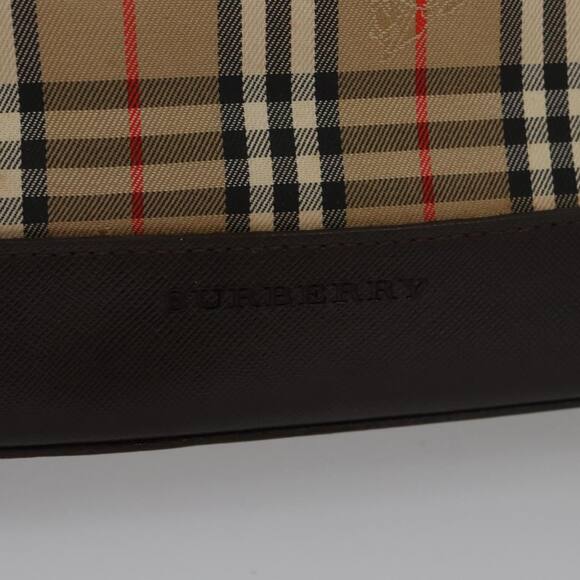 Burberry Nova Check Hand Bag Canvas Black Beige - Picture 7 of 16